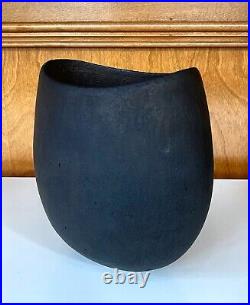 Ceramic Oval Vessel by British Studio Potter John Ward