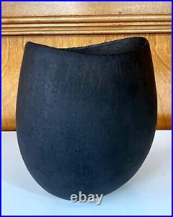 Ceramic Oval Vessel by British Studio Potter John Ward