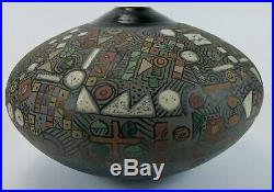 Ceramic Studio Pottery Modern Hand Crafted Deco Style Large Vase Signed Art