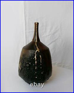 Ceramic vase, Hand finished Wabi -Sabi ceramic, Japanese pottery technique