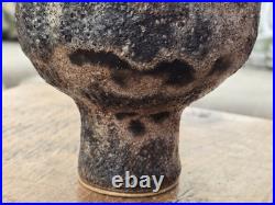Chris Carter Studio Pottery Stoneware Pedestal Bowl with Textured Glaze Chris Carter Studio Pottery Stoneware Pedestal Bowl with Textured Glaze