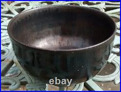 Chris Carter studio pottery stoneware early chawan tea bowl, bronze glaze