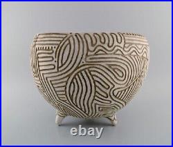 Christina Muff. Large hand modelled sculptural vase made from stoneware clay