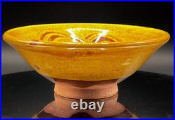 Clive Bowen Studio Pottery Slipware Footed Dish Bowl Clive Bowen Studio Pottery Slipware Footed Dish Bowl