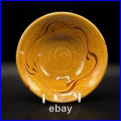 Clive Bowen Studio Pottery Slipware Footed Dish Bowl Clive Bowen Studio Pottery Slipware Footed Dish Bowl