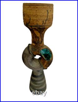 Clive Brooker brutalist sculpture 36cm tall