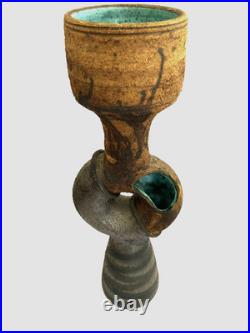 Clive Brooker brutalist sculpture 36cm tall