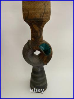 Clive Brooker brutalist sculpture 36cm tall