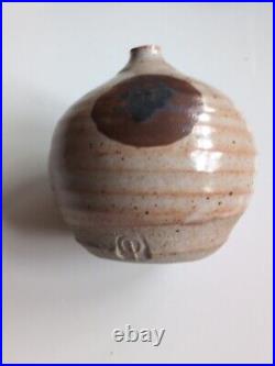 Colin Pearson studio pottery bud vase CP Mark