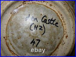 Collectable LEN CASTLE New Zealand Studio Pottery large 10.5 Bowl / Dish Collectable LEN CASTLE New Zealand Studio Pottery large 10.5 Bowl / Dish
