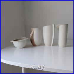Collection 4 vintage studio pottery Elaine Dick'Space Scape' ceramics Scotland