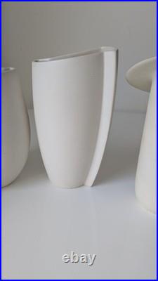 Collection 4 vintage studio pottery Elaine Dick'Space Scape' ceramics Scotland