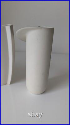 Collection 4 vintage studio pottery Elaine Dick'Space Scape' ceramics Scotland