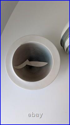 Collection 4 vintage studio pottery Elaine Dick'Space Scape' ceramics Scotland