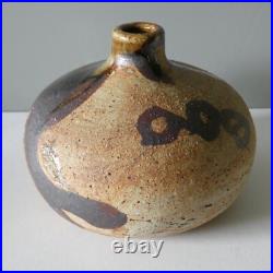 Connie Walther Denmark Vintage Studio Art Pottery Round Stem Bud Vase Signed 60s Connie Walther Denmark Vintage Studio Art Pottery Round Stem Bud Vase Signed 60s