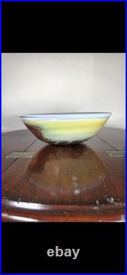 Contemporary British Studio Glass Multicoloured Landscape Design Dish