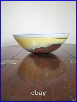 Contemporary British Studio Glass Multicoloured Landscape Design Dish
