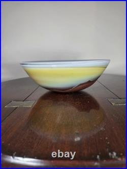 Contemporary British Studio Glass Multicoloured Landscape Design Dish