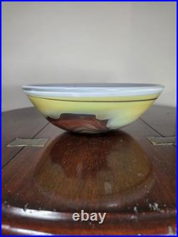 Contemporary British Studio Glass Multicoloured Landscape Design Dish