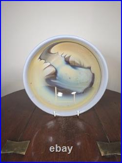 Contemporary British Studio Glass Multicoloured Landscape Design Dish