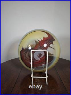 Contemporary British Studio Glass Multicoloured Landscape Design Dish