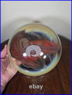 Contemporary British Studio Glass Multicoloured Landscape Design Dish