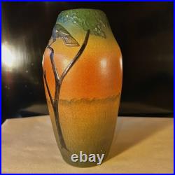 Copenhagen, PETER IPSEN Studio Vase, 1920's Fox And Crow. Raeven Og Kragen