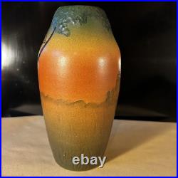 Copenhagen, PETER IPSEN Studio Vase, 1920's Fox And Crow. Raeven Og Kragen