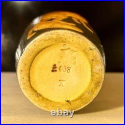 Copenhagen, PETER IPSEN Studio Vase, 1920's Fox And Crow. Raeven Og Kragen