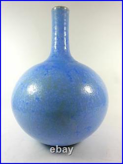 Crystalline Pottery Vase Large Studio Art Artist Signed