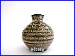 DAVID LEACH A studio pottery vase British. Impressed personal seal. Miniature