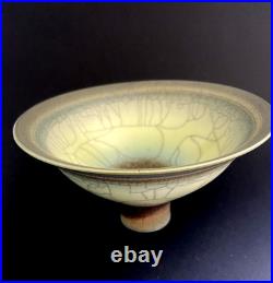 DAVID WHITE BRITISH STUDIO PORCELAIN POTTERY BOWL 14cm dia