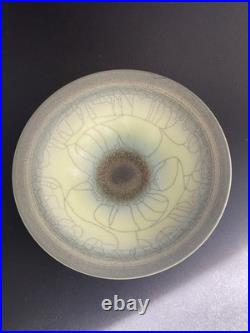 DAVID WHITE BRITISH STUDIO PORCELAIN POTTERY BOWL 14cm dia