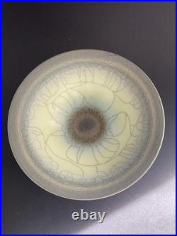DAVID WHITE BRITISH STUDIO PORCELAIN POTTERY BOWL 14cm dia