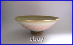 DAVID WHITE BRITISH STUDIO PORCELAIN POTTERY BOWL 15.5cm wide