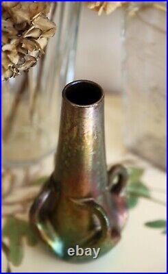 DELPHIN MASSIER / LUCIEN LÉVY-DHURMER lustre vase c. 1890 Vallauris Golfe Juan