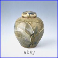 David Frith Brookhouse Studio Pottery Stoneware Ginger Jar / Vase 13.5cm tall