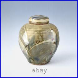 David Frith Brookhouse Studio Pottery Stoneware Ginger Jar / Vase 13.5cm tall