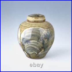 David Frith Brookhouse Studio Pottery Stoneware Ginger Jar / Vase 13.5cm tall