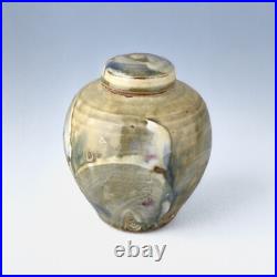 David Frith Brookhouse Studio Pottery Stoneware Ginger Jar / Vase 13.5cm tall