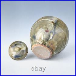 David Frith Brookhouse Studio Pottery Stoneware Ginger Jar / Vase 13.5cm tall