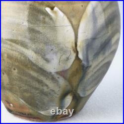 David Frith Brookhouse Studio Pottery Stoneware Ginger Jar / Vase 13.5cm tall