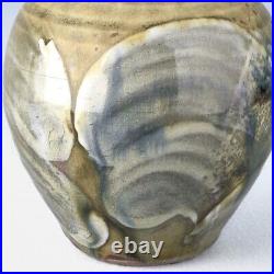 David Frith Brookhouse Studio Pottery Stoneware Ginger Jar / Vase 13.5cm tall