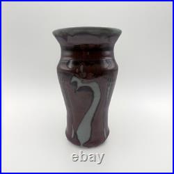 David Frith Stoneware Studio Pottery Vase. Impressed Stamp. Height 15cm. Signed
