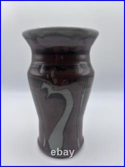 David Frith Stoneware Studio Pottery Vase. Impressed Stamp. Height 15cm. Signed