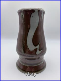 David Frith Stoneware Studio Pottery Vase. Impressed Stamp. Height 15cm. Signed