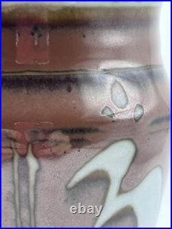 David Frith Stoneware Studio Pottery Vase. Impressed Stamp. Height 15cm. Signed