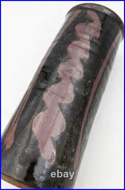 David Frith Studio Pottery Stoneware Cylindrical Vase 20th Century David Frith Studio Pottery Stoneware Cylindrical Vase 20th Century