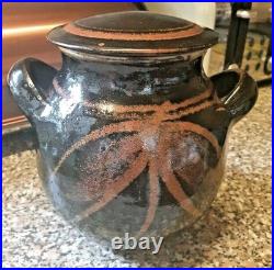 David Heminsley'Scottish, 1927-2007' Studio Pottery Lidded Conserve Jar