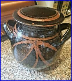 David Heminsley'Scottish, 1927-2007' Studio Pottery Lidded Conserve Jar